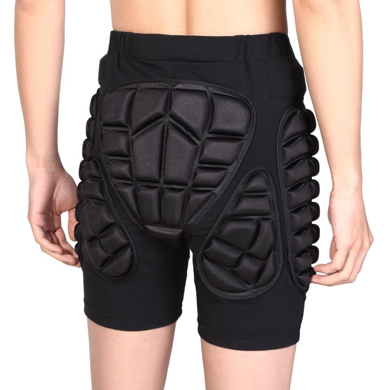 Soared 3D Protection Hip Butt EVA Paded Short Pants Protective Gear Guard Impact Pad Ski Ice Skating Snowboard Black XL - Image 5